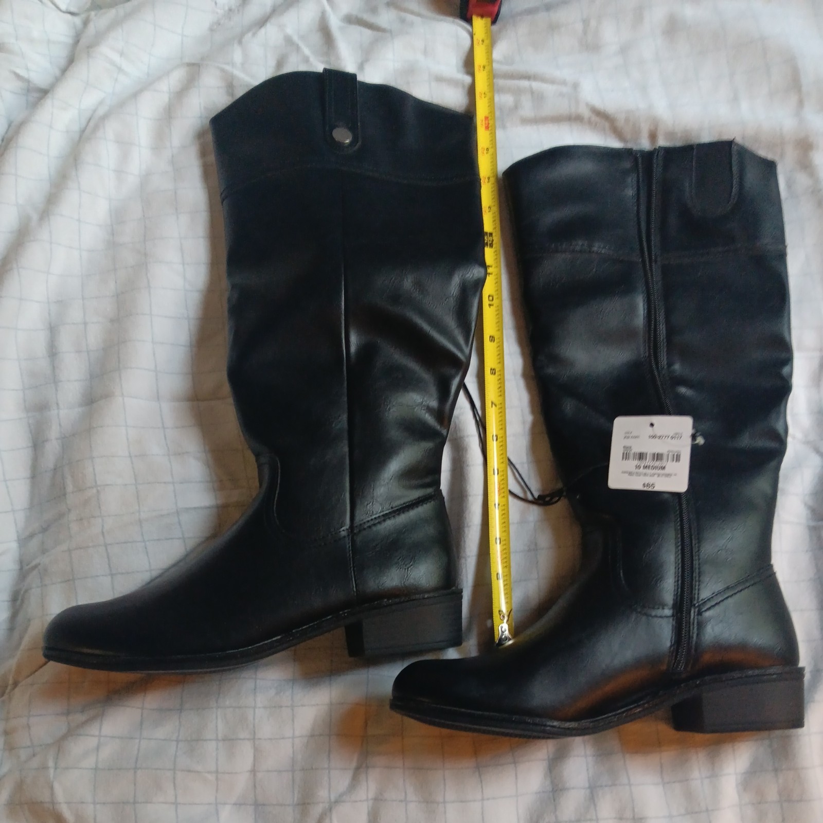 St. John’s knee high riding boot women size 10 M. with 1.5 inch heel. See photos