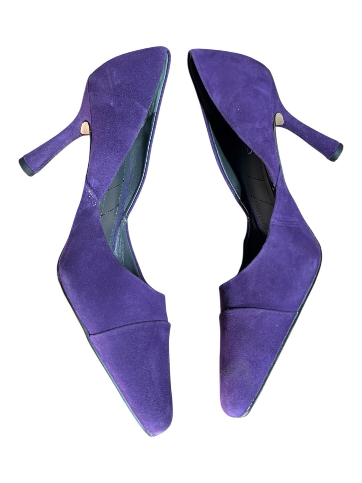Franco Sarto Purple Suede 3.5 In Heels Women’s Shoe Size 7M