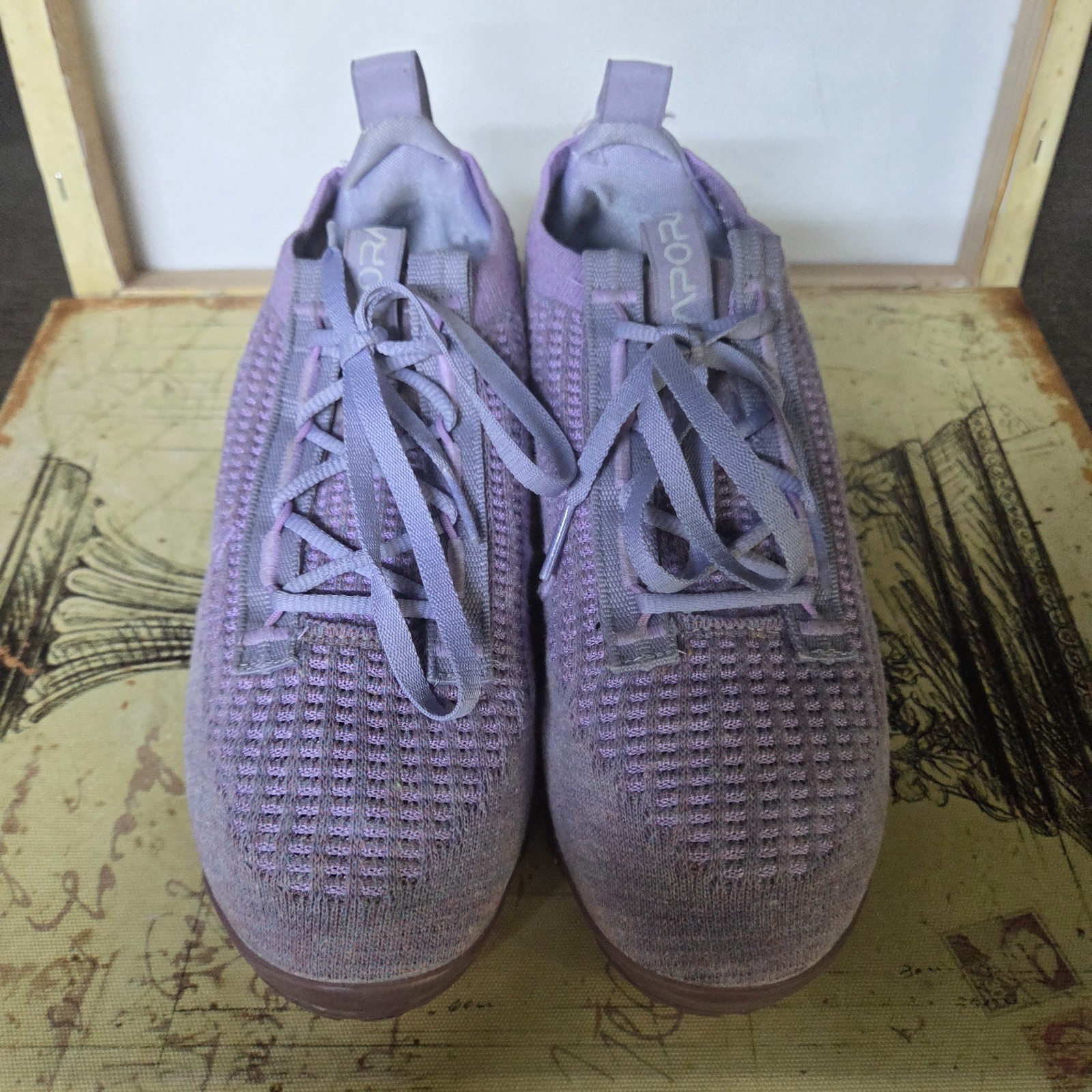 Size 7 – Nike Air VaporMax Flyknit Women’s Shoes Day to Night – Amethyst Ash