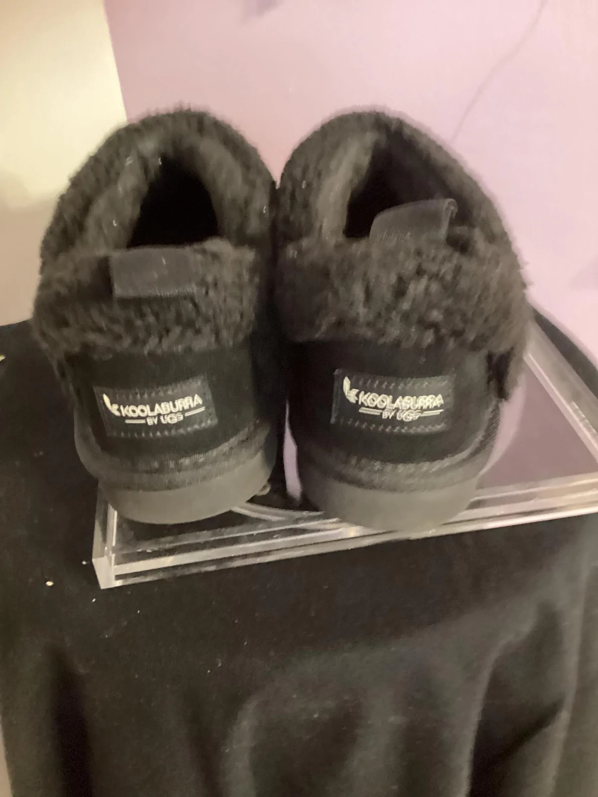 Black Women’s Koolaburra UGG Slippers  Size 8 – 39 EU – 6 UK