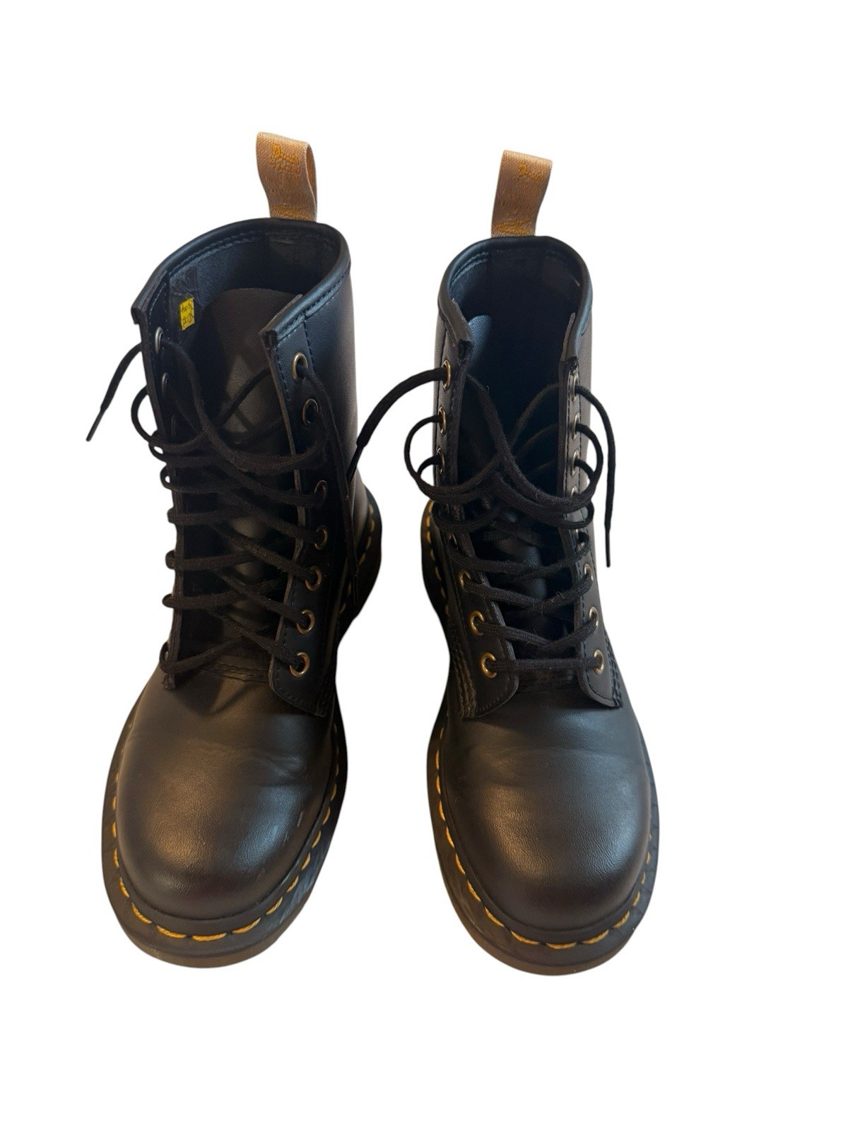 Dr. Martens AirWair 1460 Vegan Black 8-Eye Boots Women’s Combat Shoes US Size 5