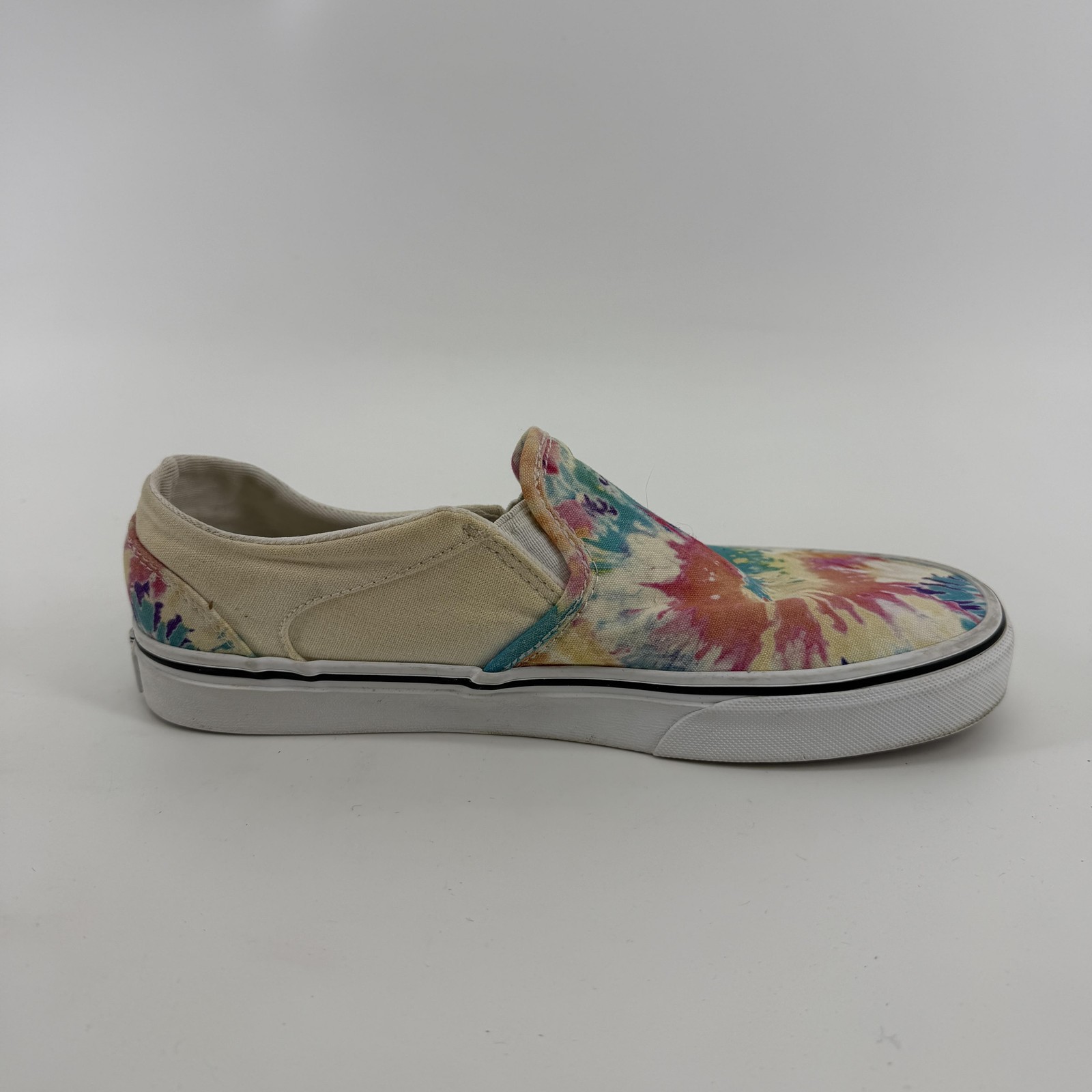 Vans Shoes Womens Size 8.5 Multicolor Tie Dye Slip On Retro Boho Hippie Eclectic