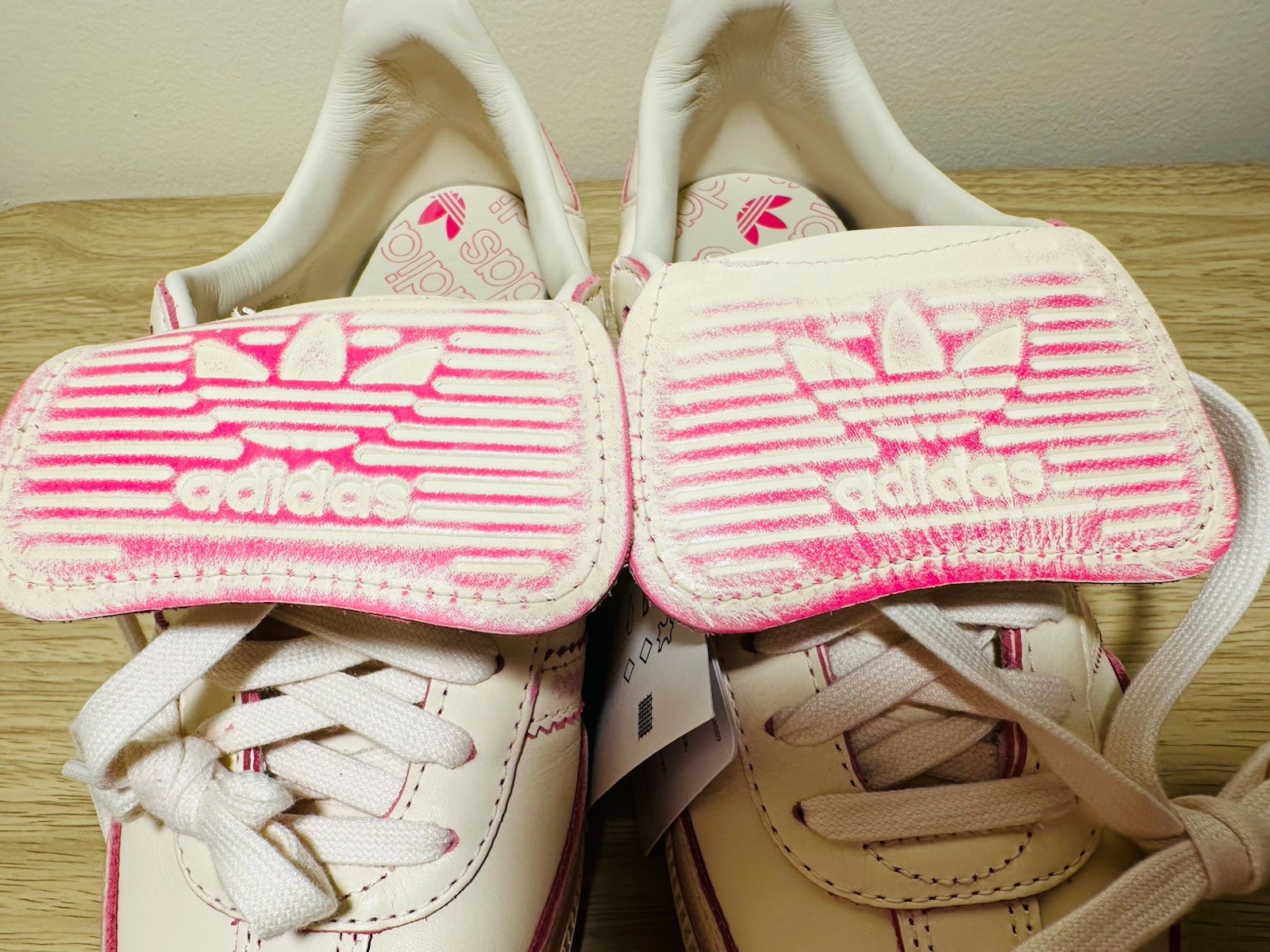 Adidas Originals Samba LT women’s athletic shoes cream pink JR5998 NWOB size 8.5