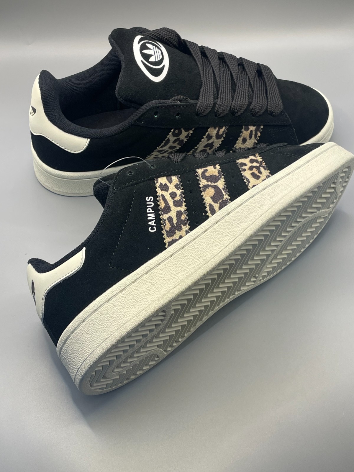 Adidas Orginals Campus 00 Leopard Cheetah Print Black ID7039 Women’s Sizes