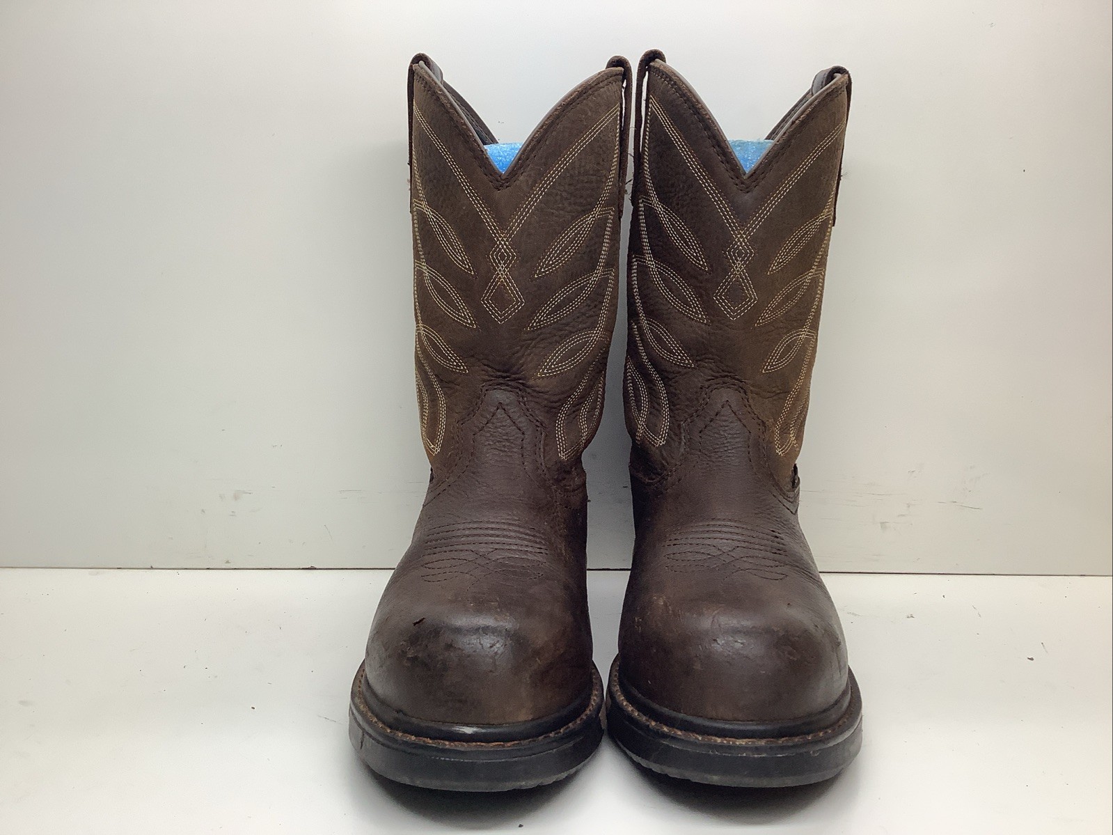 WOMENS ARIAT ATS WATERPROOF DARK BROWN STEEL TOE SIZE 7 B