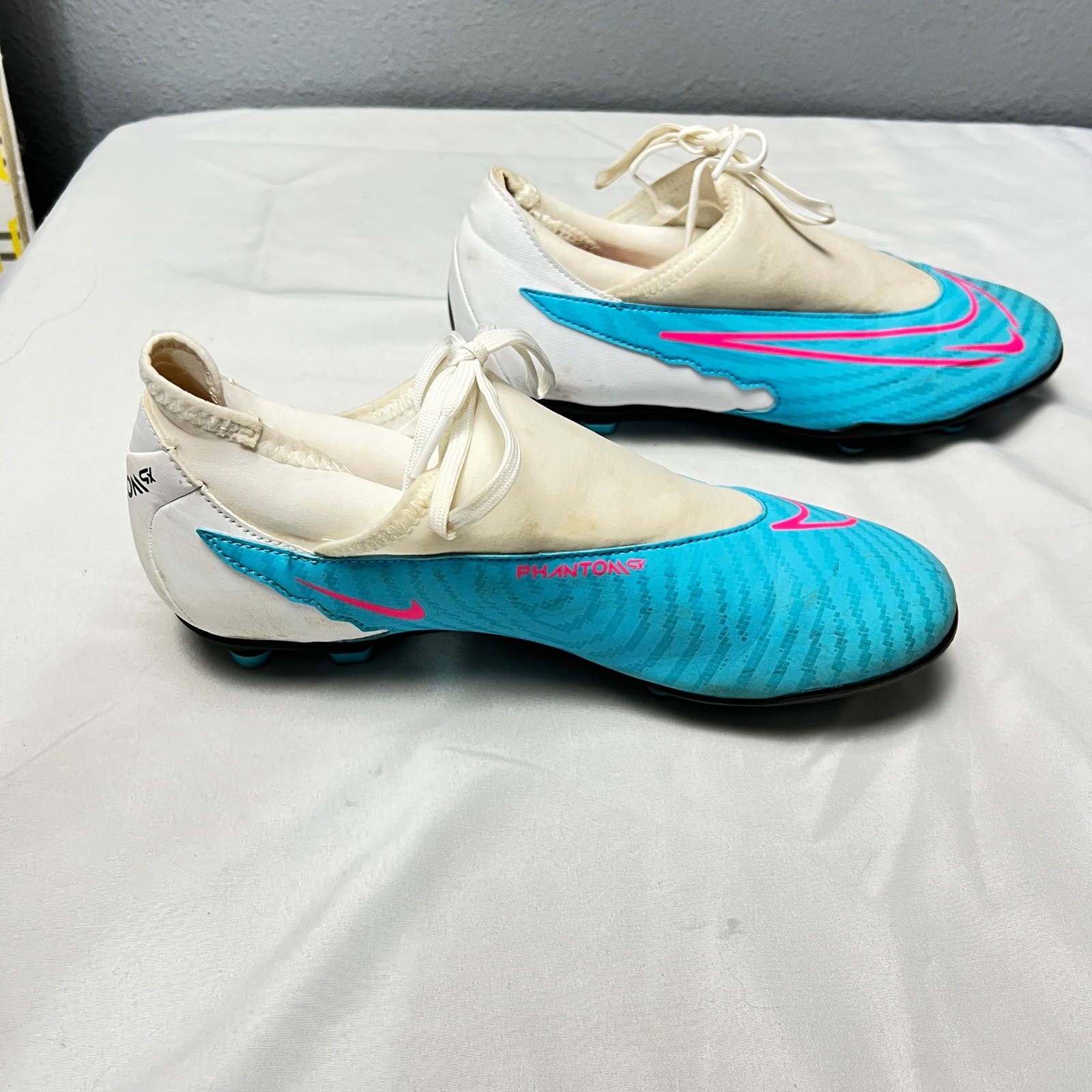 Nike Phantom GX Elite Dynamic Fit FG Soccer Cleats Blue Pink US 7.5 DD9482 446
