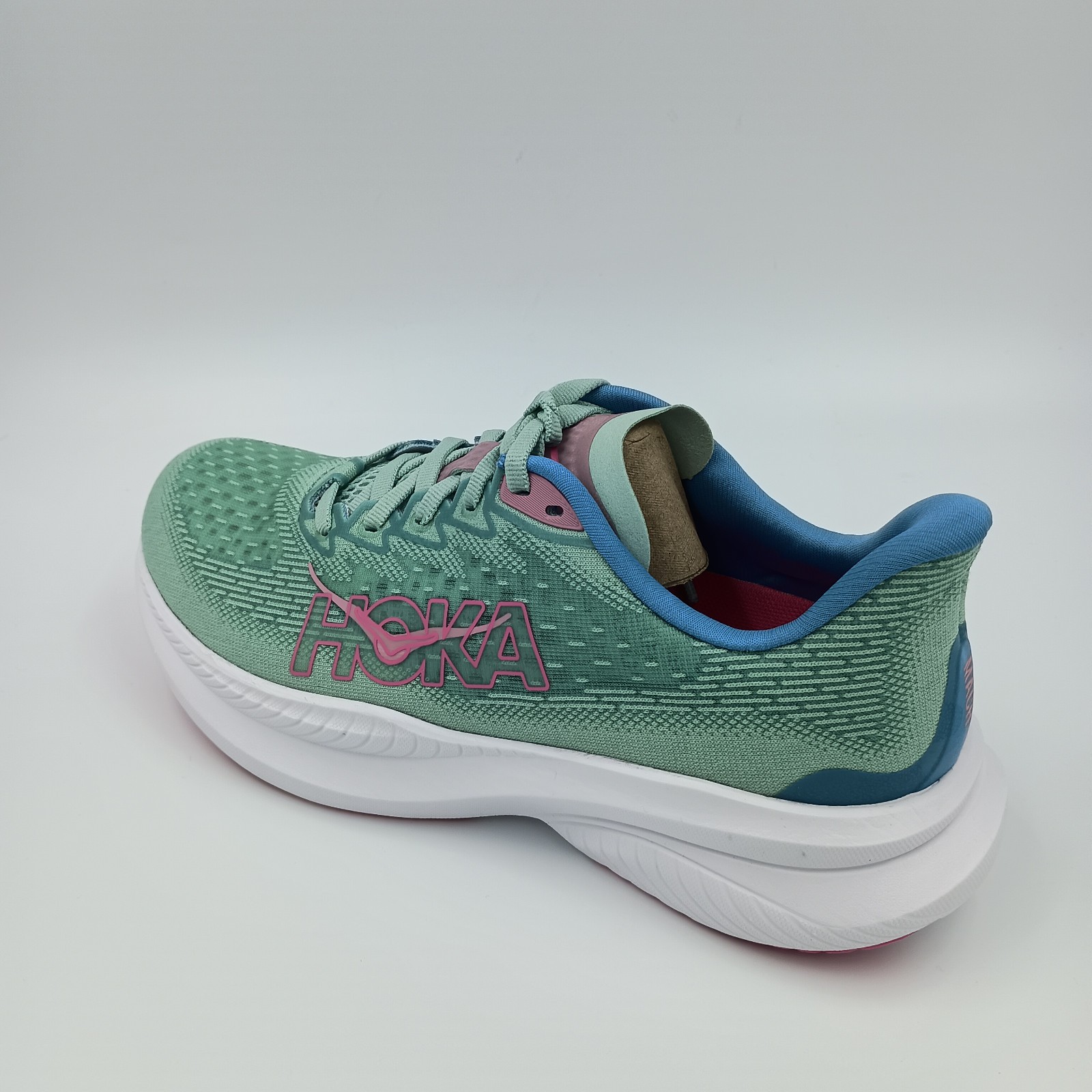 Hoka One One HOKA Mach 6 Womens Size 7.5B green/pink