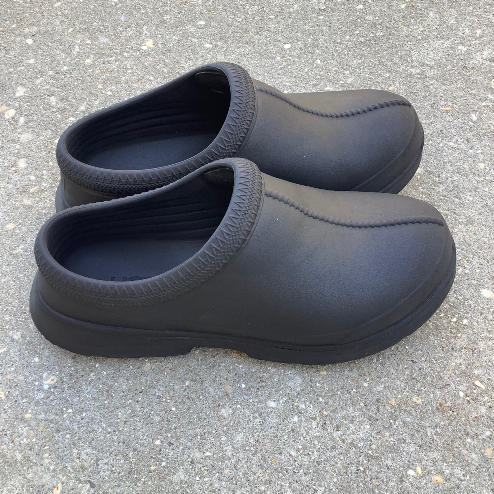 UGG Tasman Regen Clogs Black Water Resistant EVA Slip On W 9 Shoes 1144055