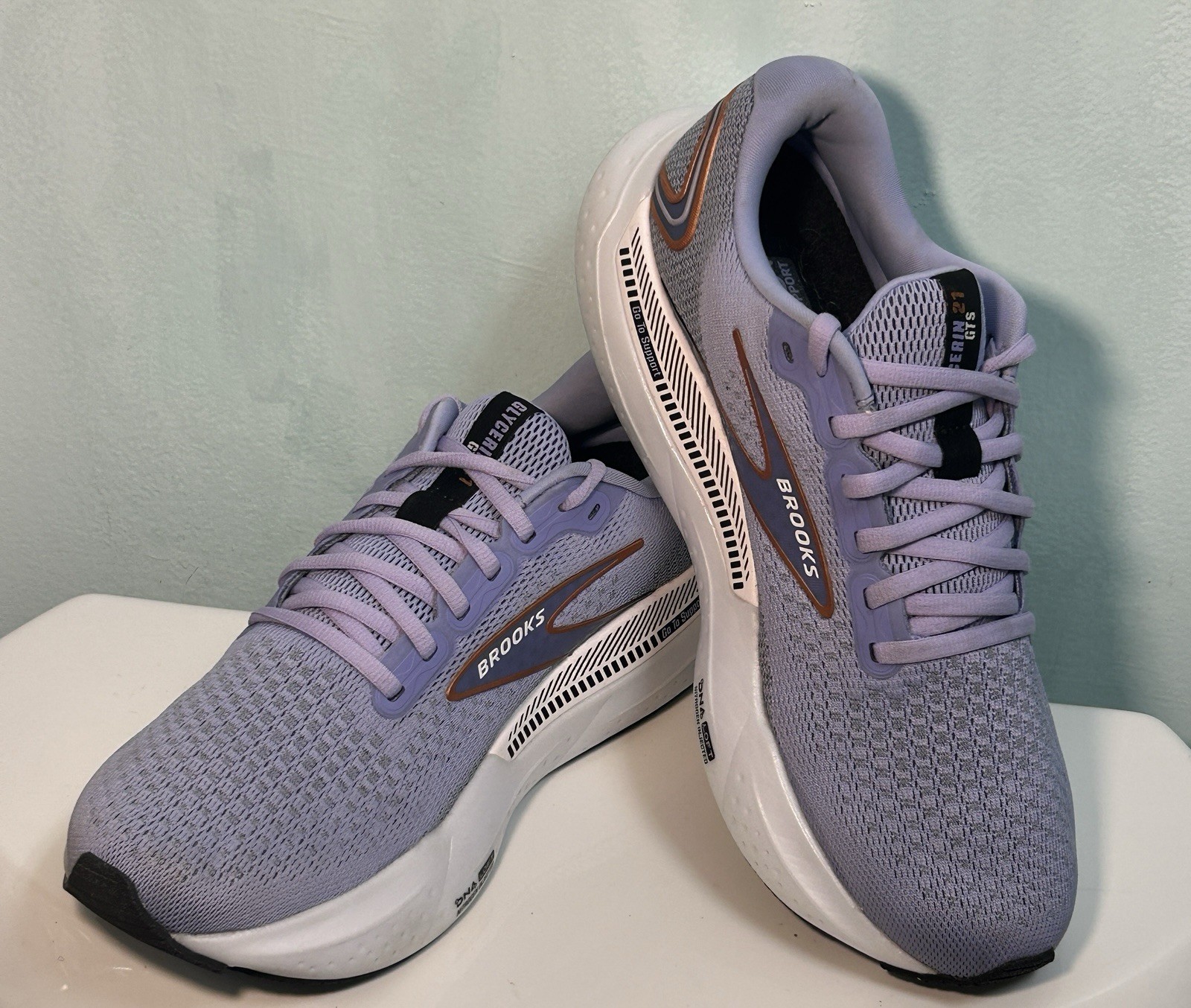 Brooks Women’s 10B Glycerin 21 Lavender Copper Medium B 1204081B544