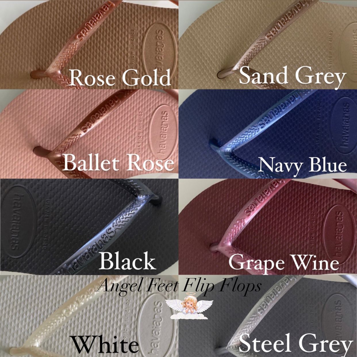 Havaianas Slim Flip Flops Women with Flower Crystal and Personalized Charm