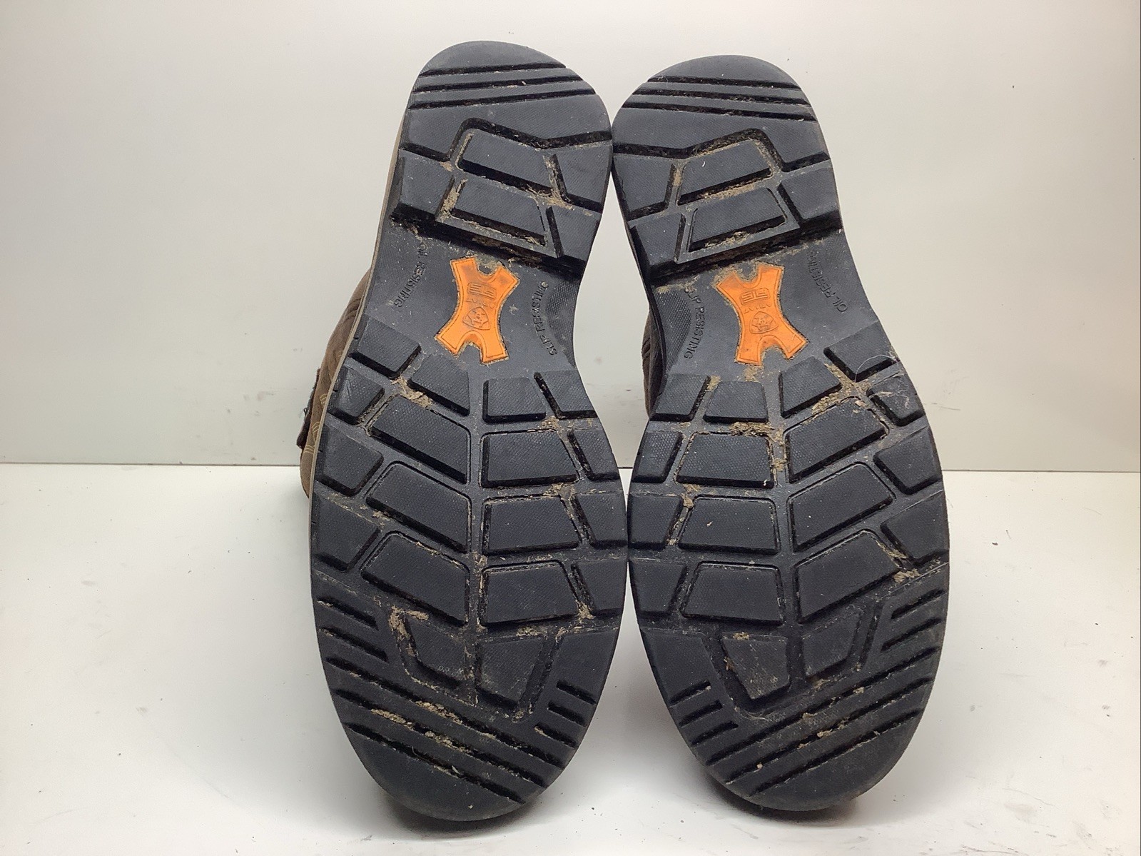 WOMENS ARIAT ATS WATERPROOF DARK BROWN STEEL TOE SIZE 7 B