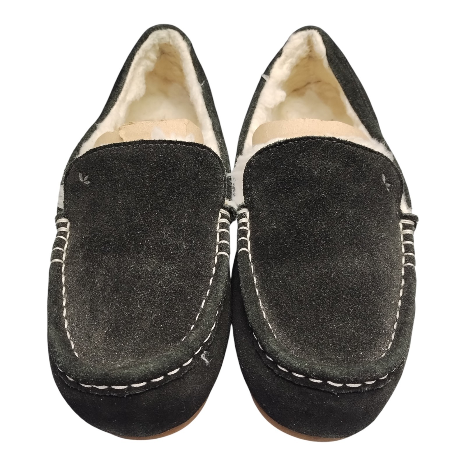 Koolaburra by UGG Lezly Slippers Womens 10W Black Faux Fur Lined Comfort Slip On