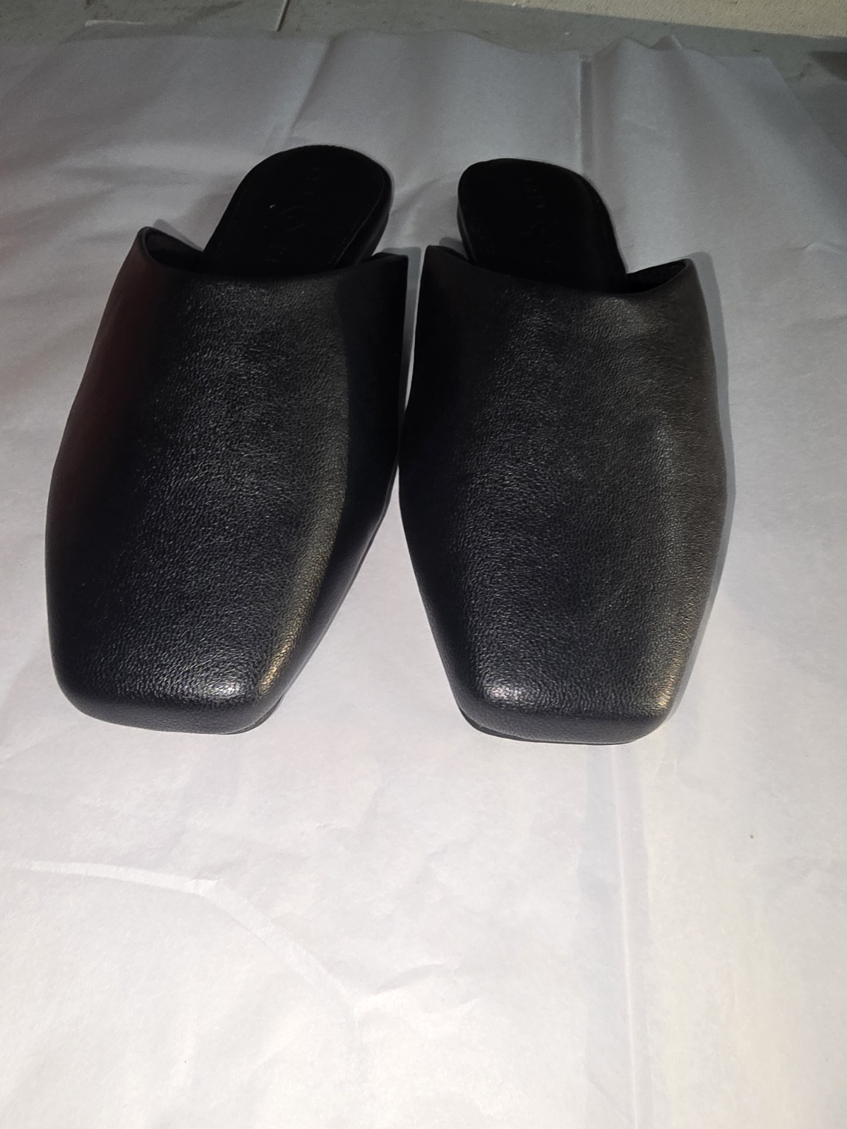 Sz10 Katy Perry Evie Mule Textured Nappa Black NIB