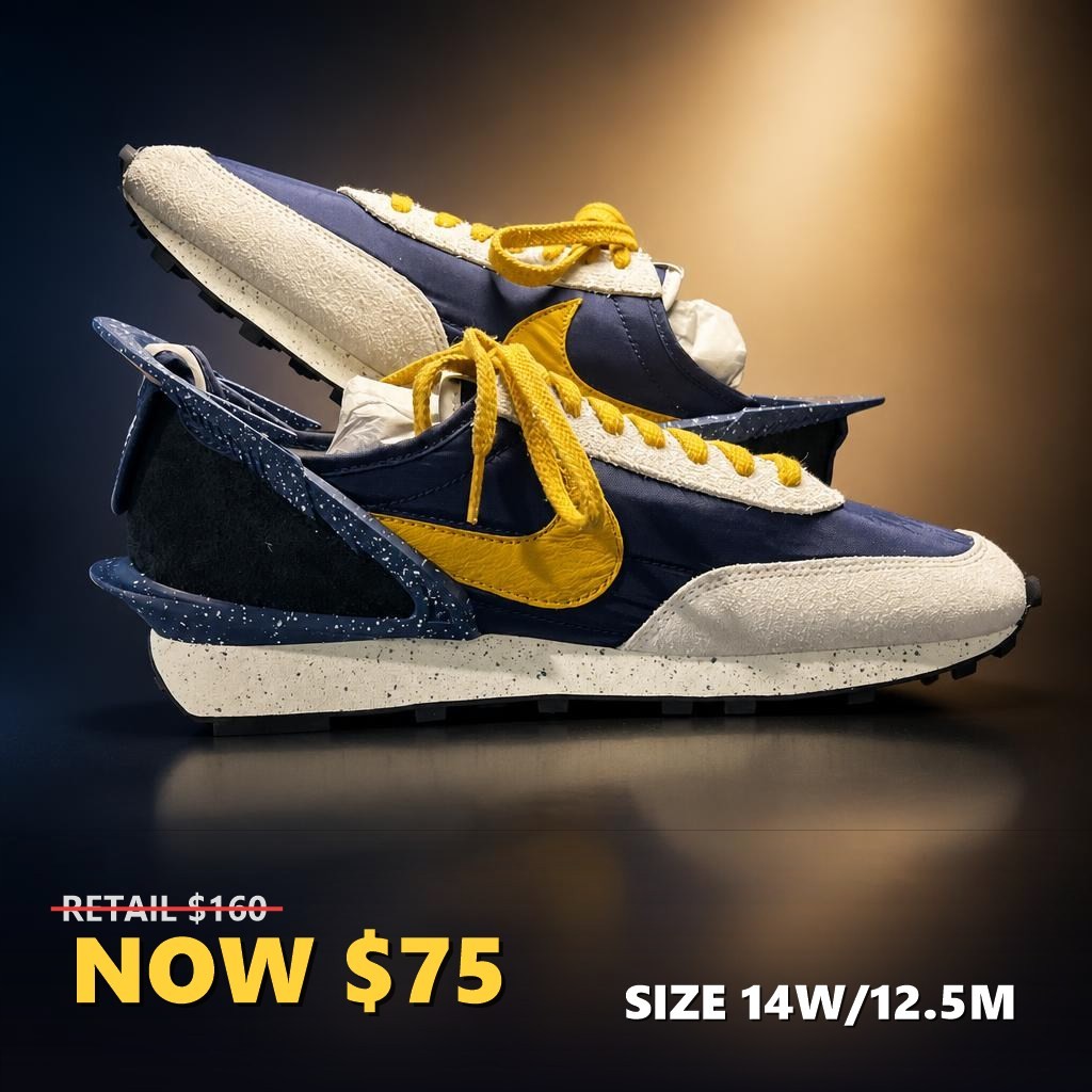 Size 14W/12.5M Nike Dbreak Undercover Obsidian Gold CJ3295-400 New