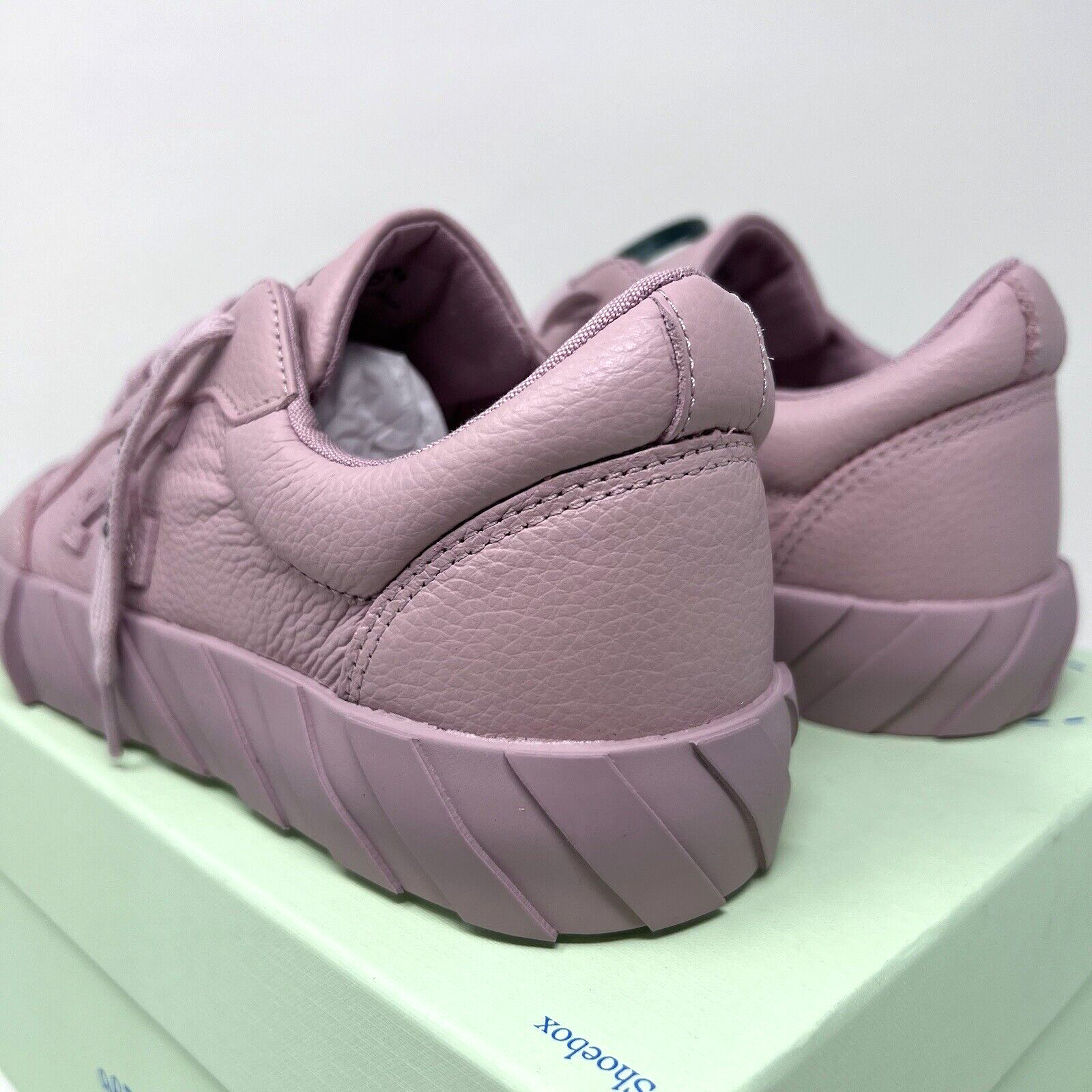 Off-White Virgil Abloh Women’s Low Top Leather Sneakers Size 38 EU / 8 US Pink