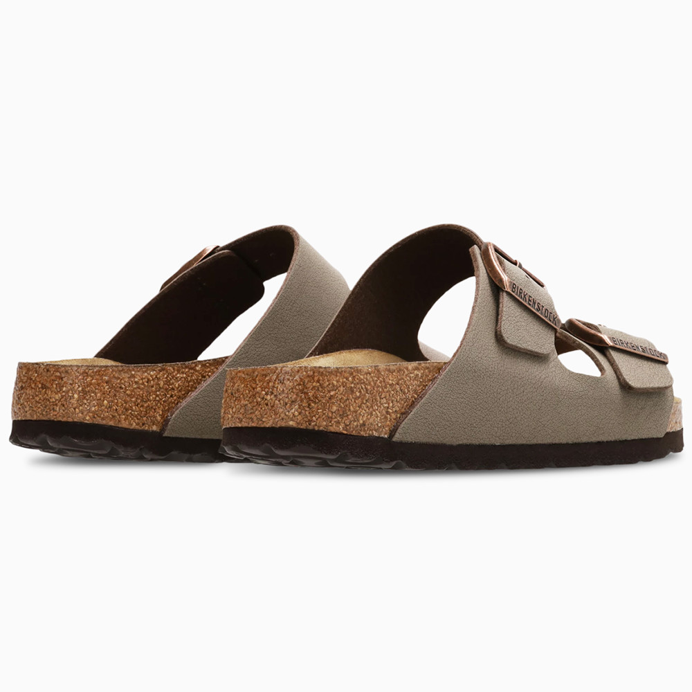Birkenstock Arizona Birkibuc® Cork Footbed Stone Two Strap Sandal Unisex Shoes