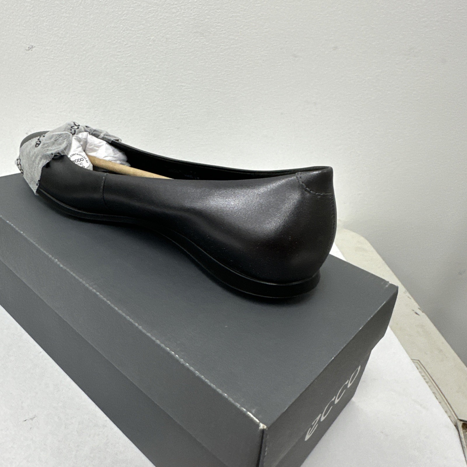 ECCO TOUCH BALLERINA FLAT | ARTICLE 271713 | HEAVY SILVER 61018 | SIZE 10-10.5US
