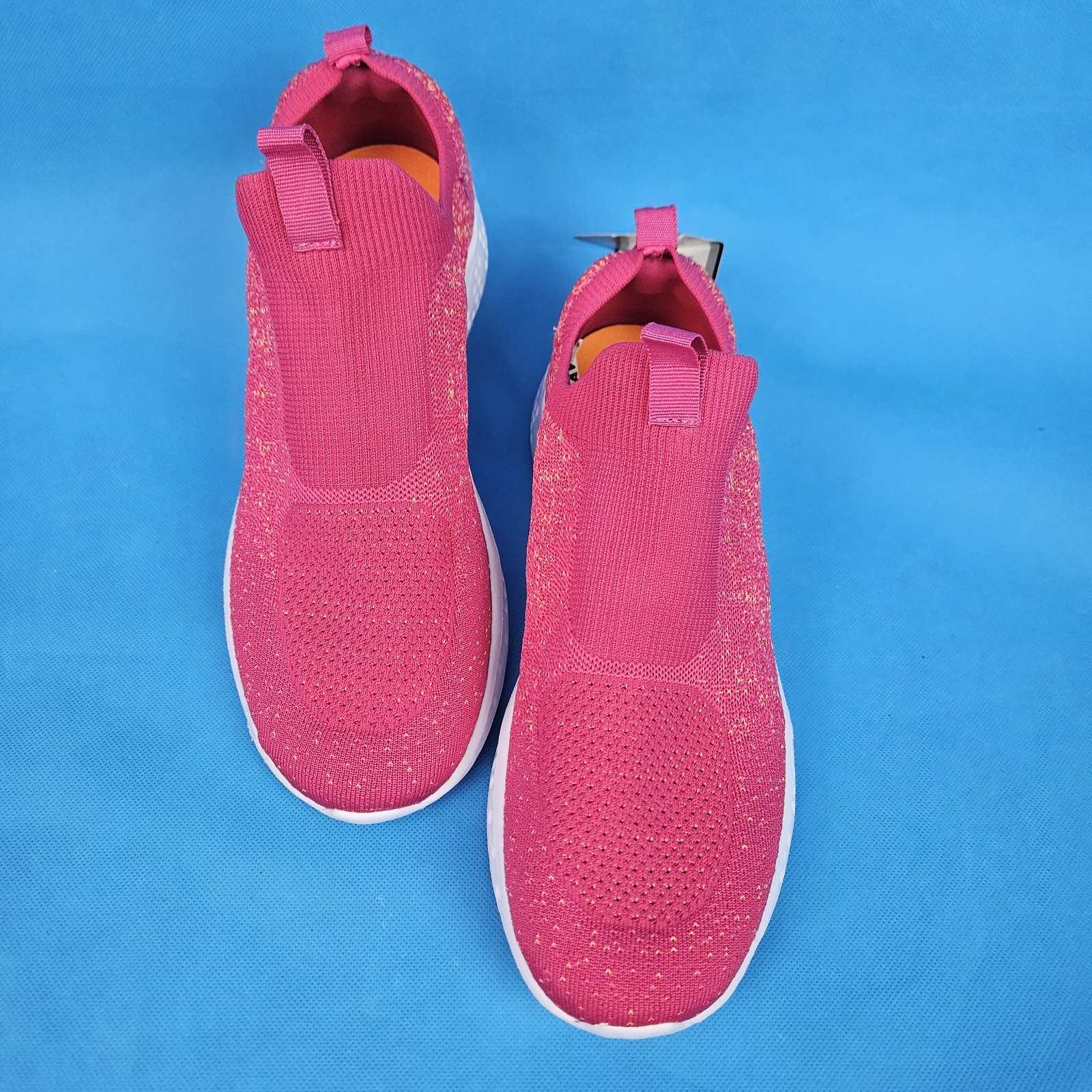 Avia Women’s Pink Slip-On Memory Foam Sneaker Lightweight Knit Pick size