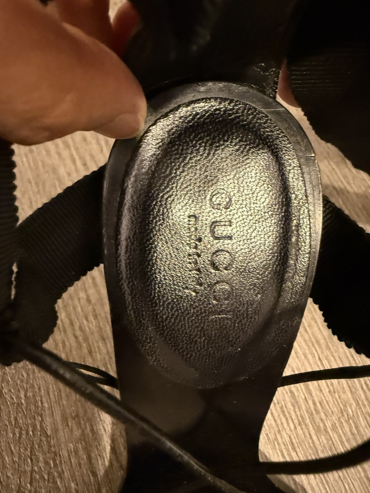 Authentic Gucci Tom Ford Black Ribbon Lace Up Heels Sandals 5.5B Made in Italy