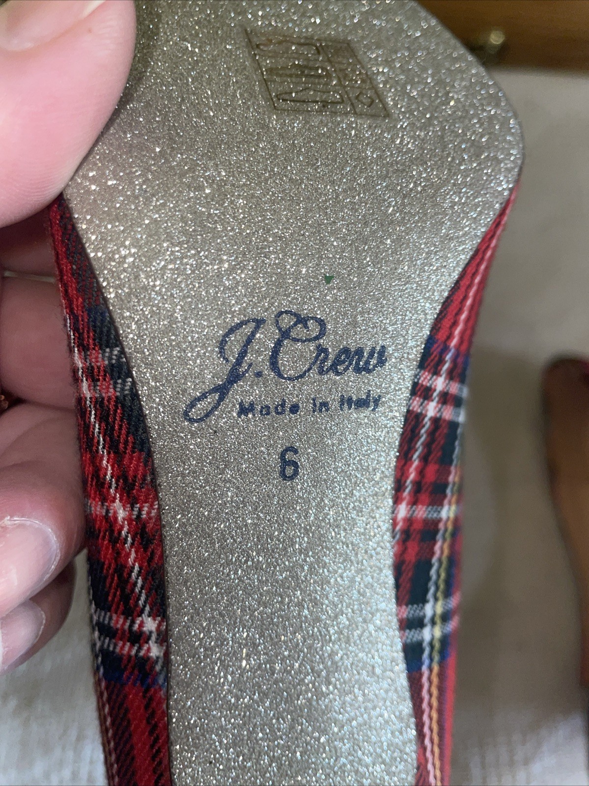 J. Crew Women’s Dress Heels Size 6 B Red Plaid Business Formal Going out NWOB