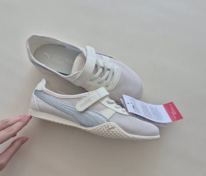 PUMA Bella V Blush Low Profile Sneakers Balletcore Mesh Shoes Womens
