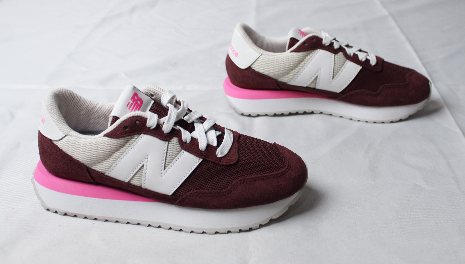 New Balance Unisex Adults 237 Suede Sneakers JL3 Burgundy Size US:6.5W/5M UK:4.5