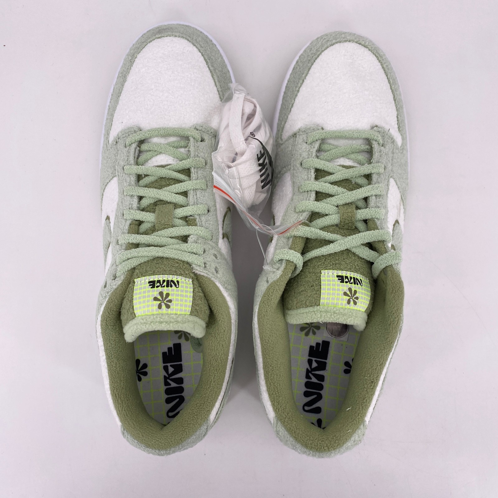 Nike (W) Dunk Low SE «FLEECE PACK HONEYDEW» 2022 – Size 12W – dq7579 300 (6969..