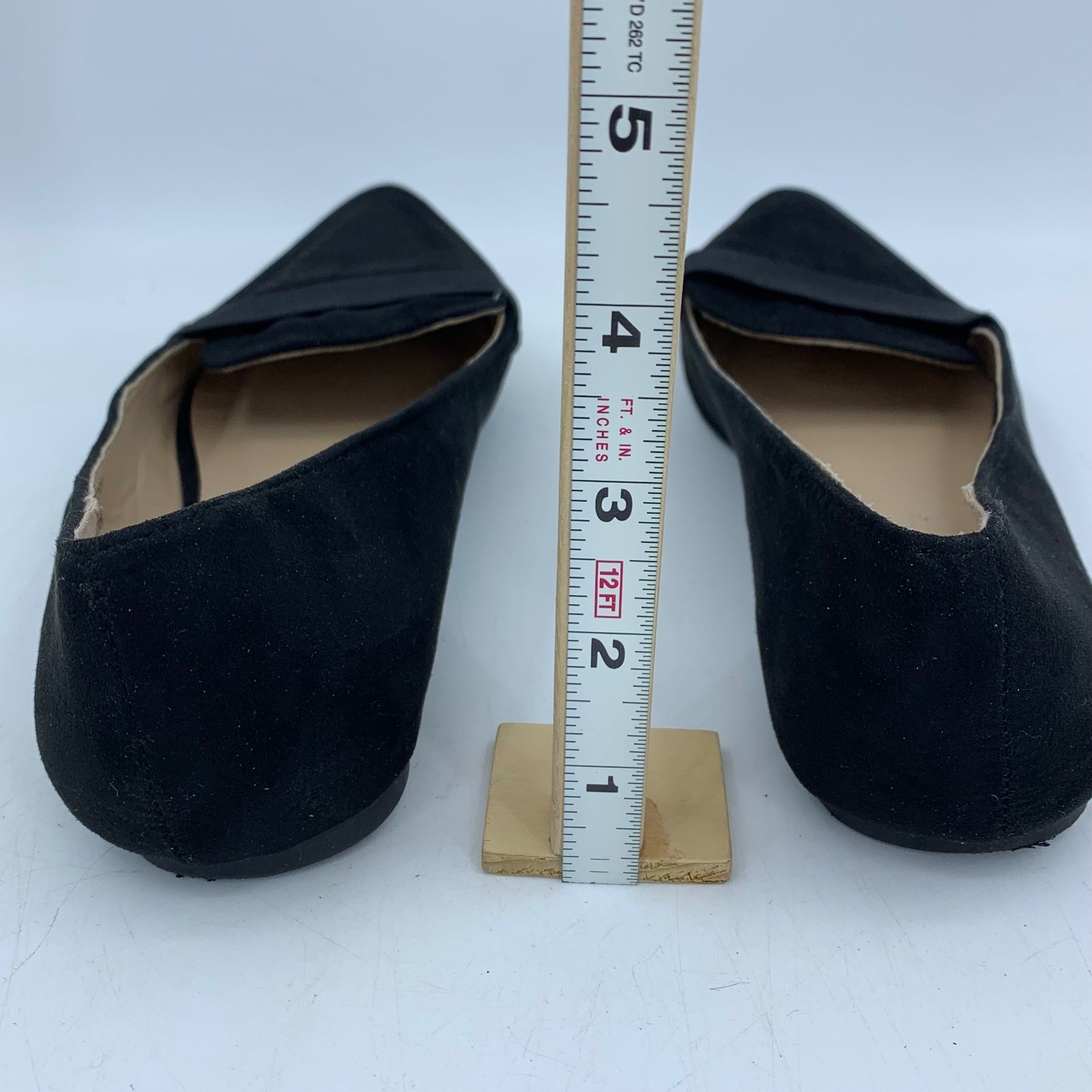 Dorothy Perkins Womens 7 Pointed Toe Black Flat Business Casual Minimalist