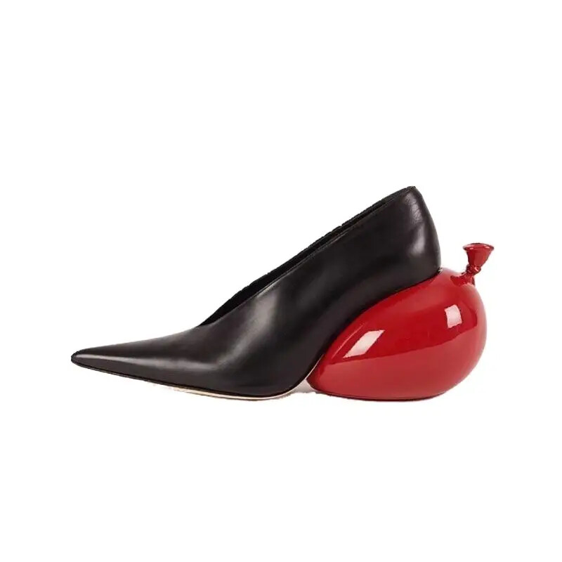 Balloon Heel Pointed toe Slip on Womens Dress heel Party Casual pumps Shoes Hot