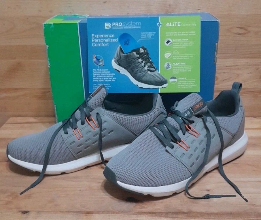 NEW! ABEO PRO LITE «EVERETT» 10M ASH/ORAN Sneakers/Shoes LEM1154 P.R.O.SYSTEMS