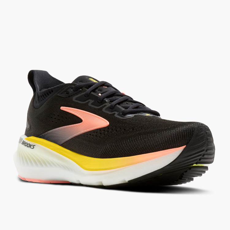 ATUH Brooks Glycerin GTS 23 Women’s Running Shoes Black Peach Nightlife Medium B