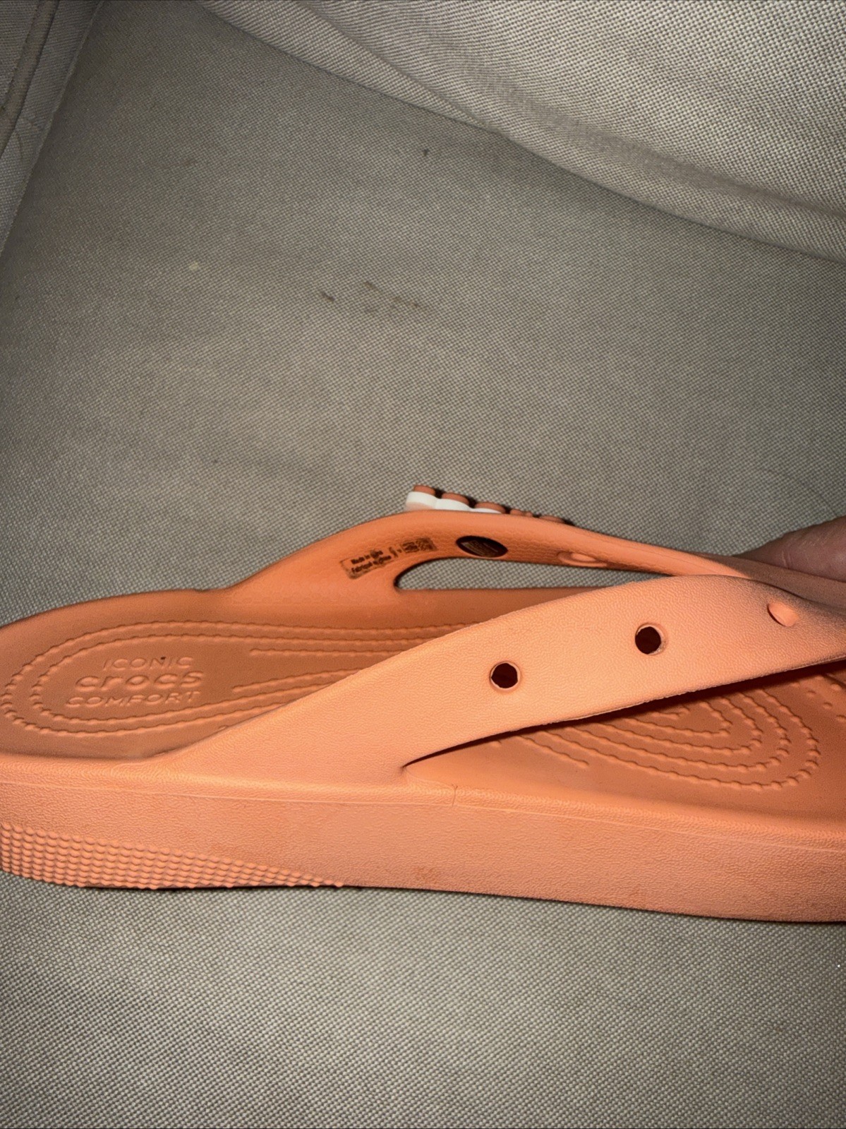 Crocs Women’s Classic Platform Flip Papaya Women’s Size 8