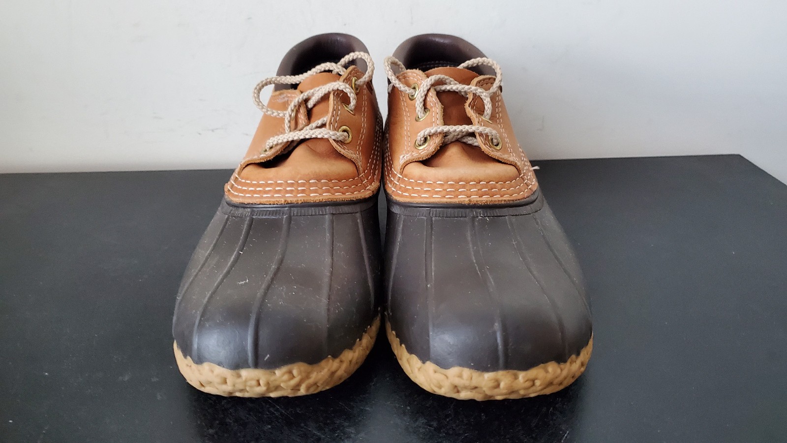 LL Bean Maine Duck Boots Gumshoes Low Top Womens Size 8 Brown