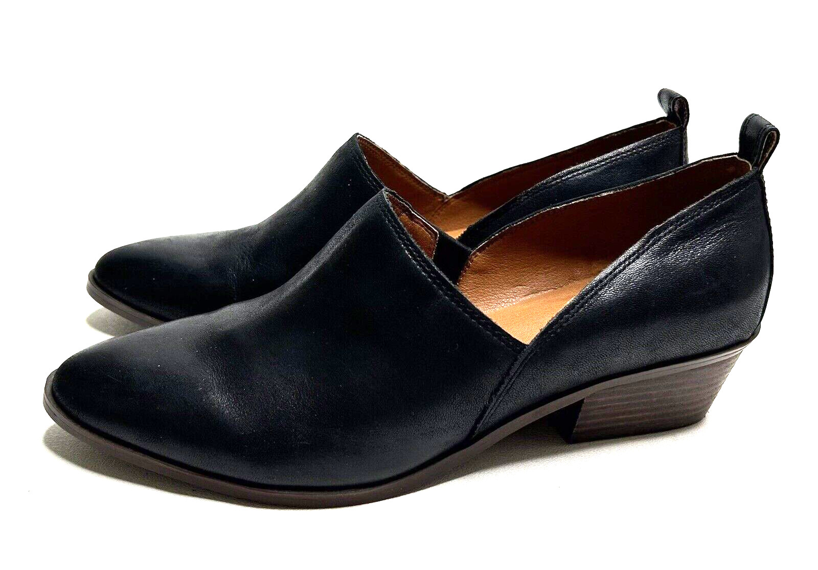 *LUCKY BRAND Womens Morriah Black Loafer Heels Shoes Sz 41 NWOB Chic Classic