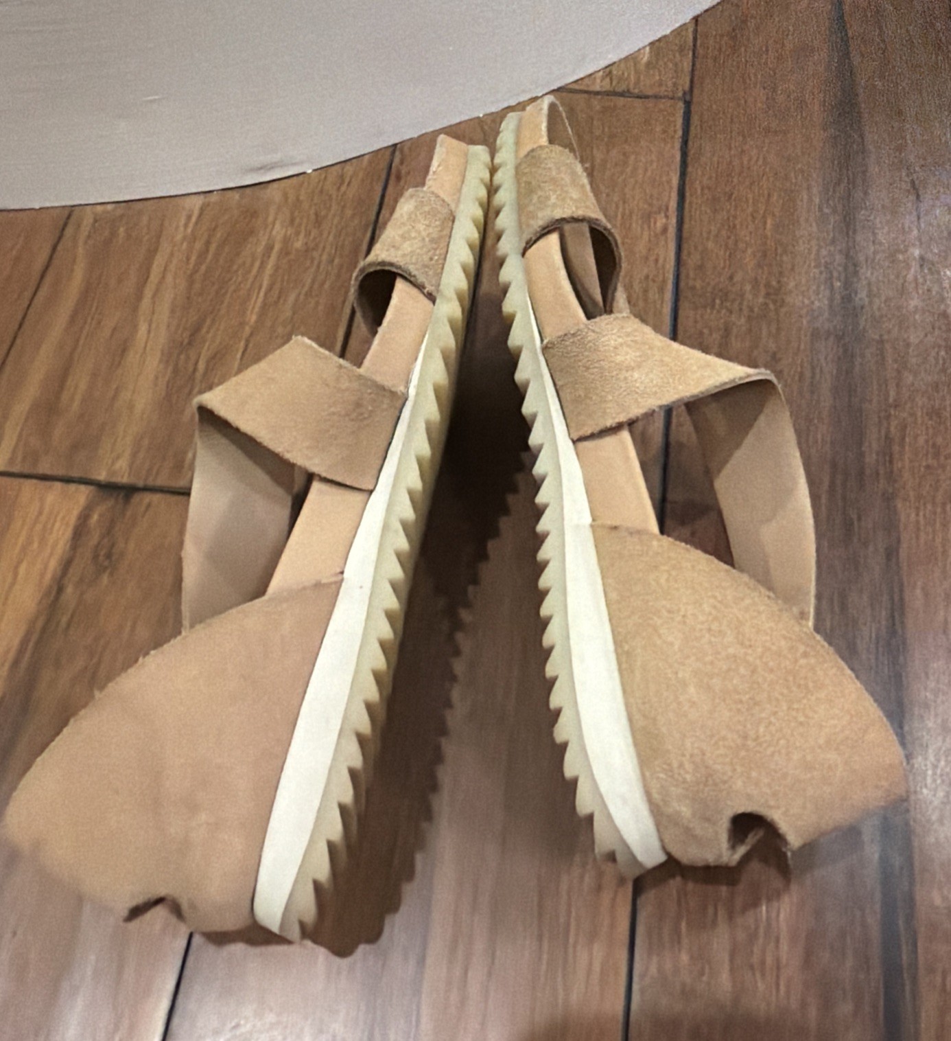 Cute Pedro Garcia JEDDA Suede Tan Sandals Size 37-US 7-7.5-VERY GOOD COND ($525)