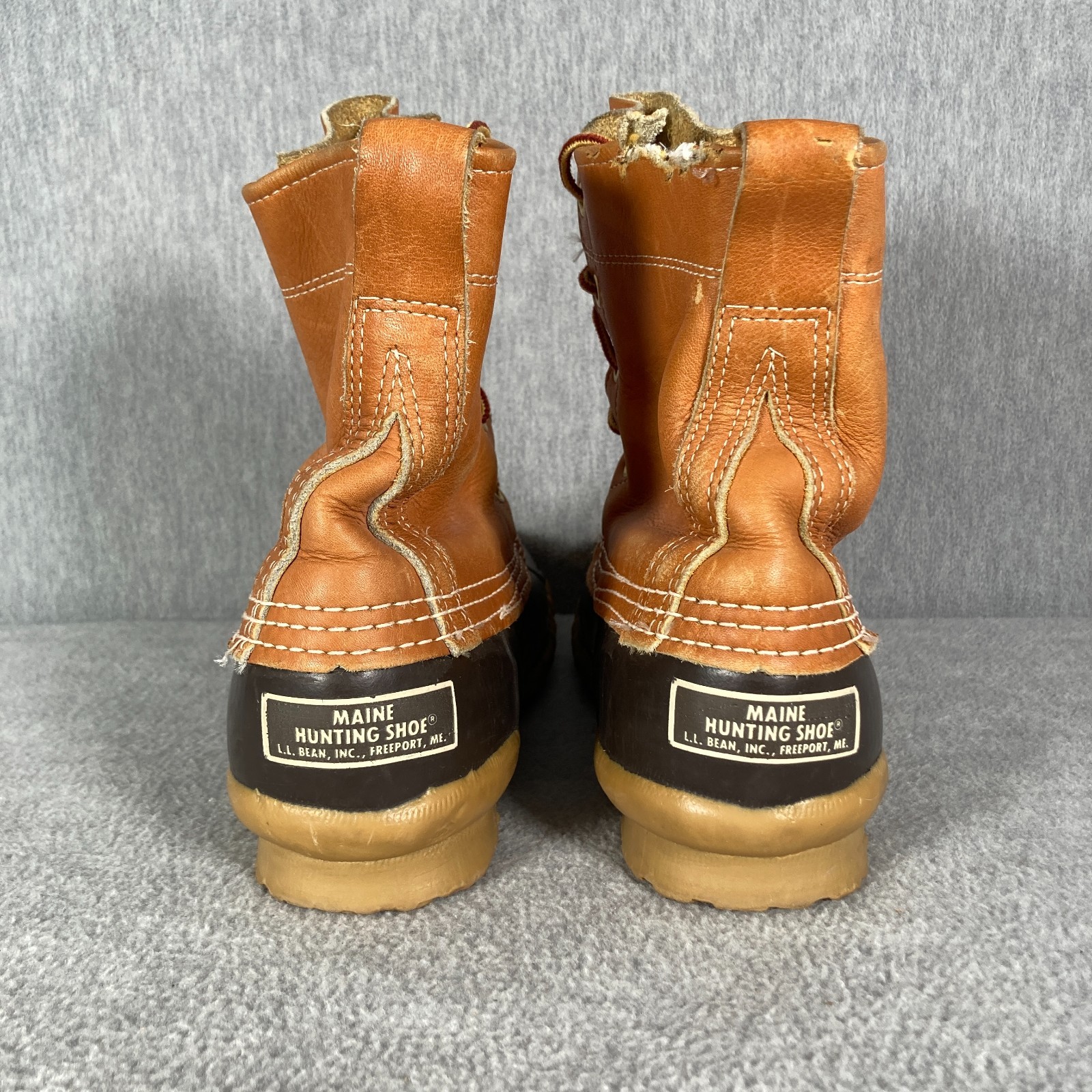 VTG LL BEAN Maine Hunting Shoe Boots Womens 6 N Tan Brown Bean Boots Waterproof