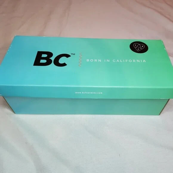 BC Footwear Black Have A Heart Vegan Suede Lace Up Ballet Flats Sz 10 NIB