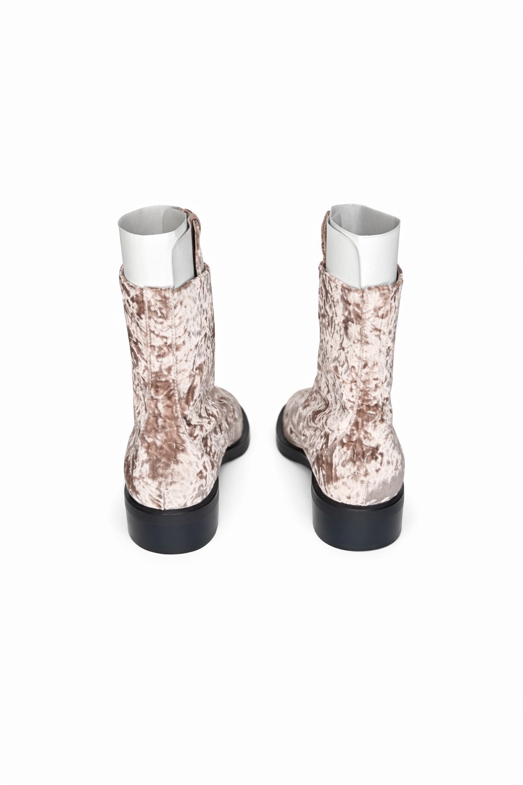 Stuart Weitzman Sondra Sleek Bootie 37 6.5 Cappuccino Velvet Lace Up Ankle Boots