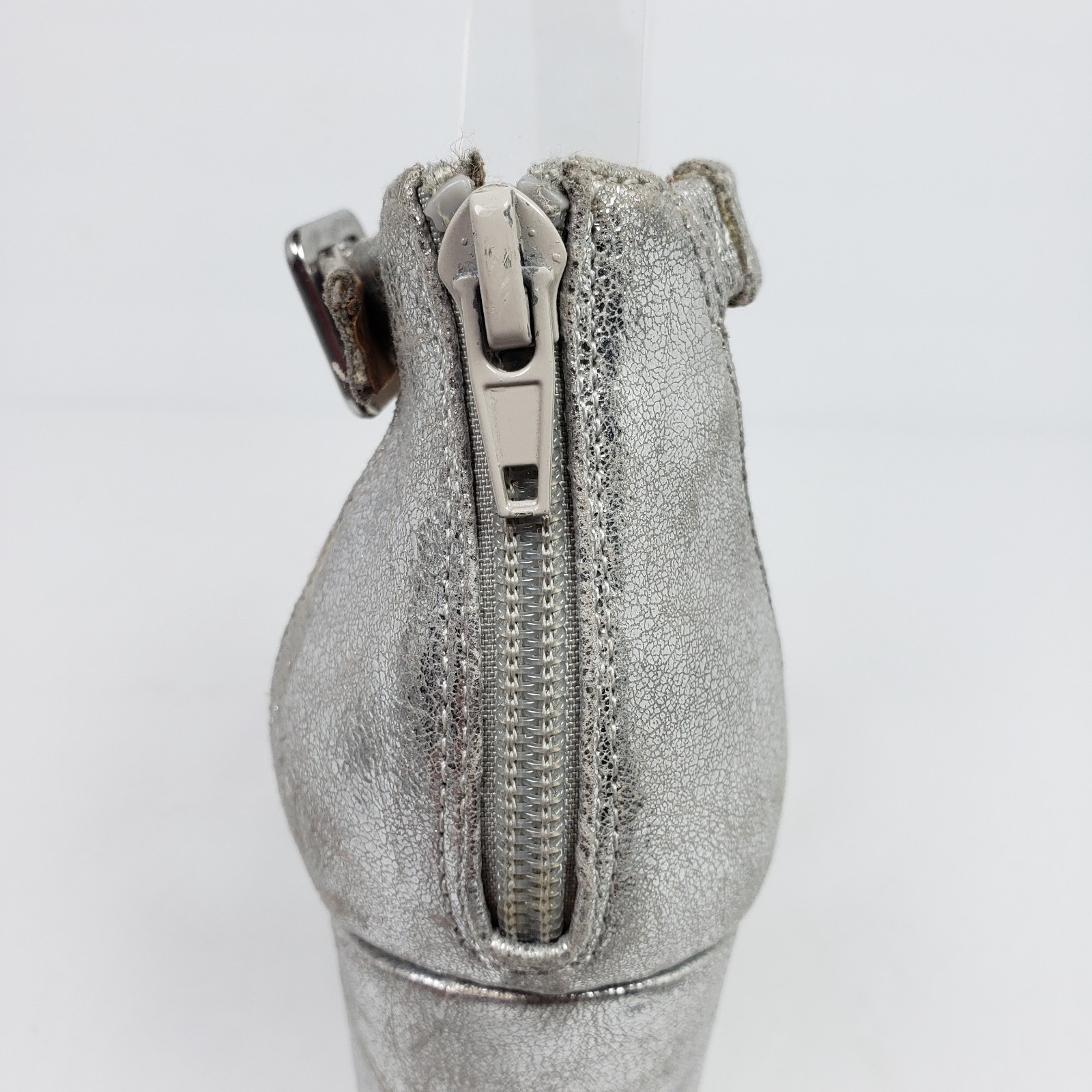 Dolce Vita DV Ilona Womens Size 8 Silver 4.25″ Heel Strappy Platform Party Shoes