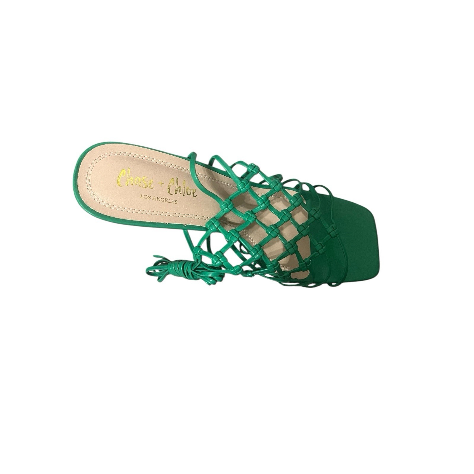 Chase + Chloe Los Angels Green Mesh Heels Size 9