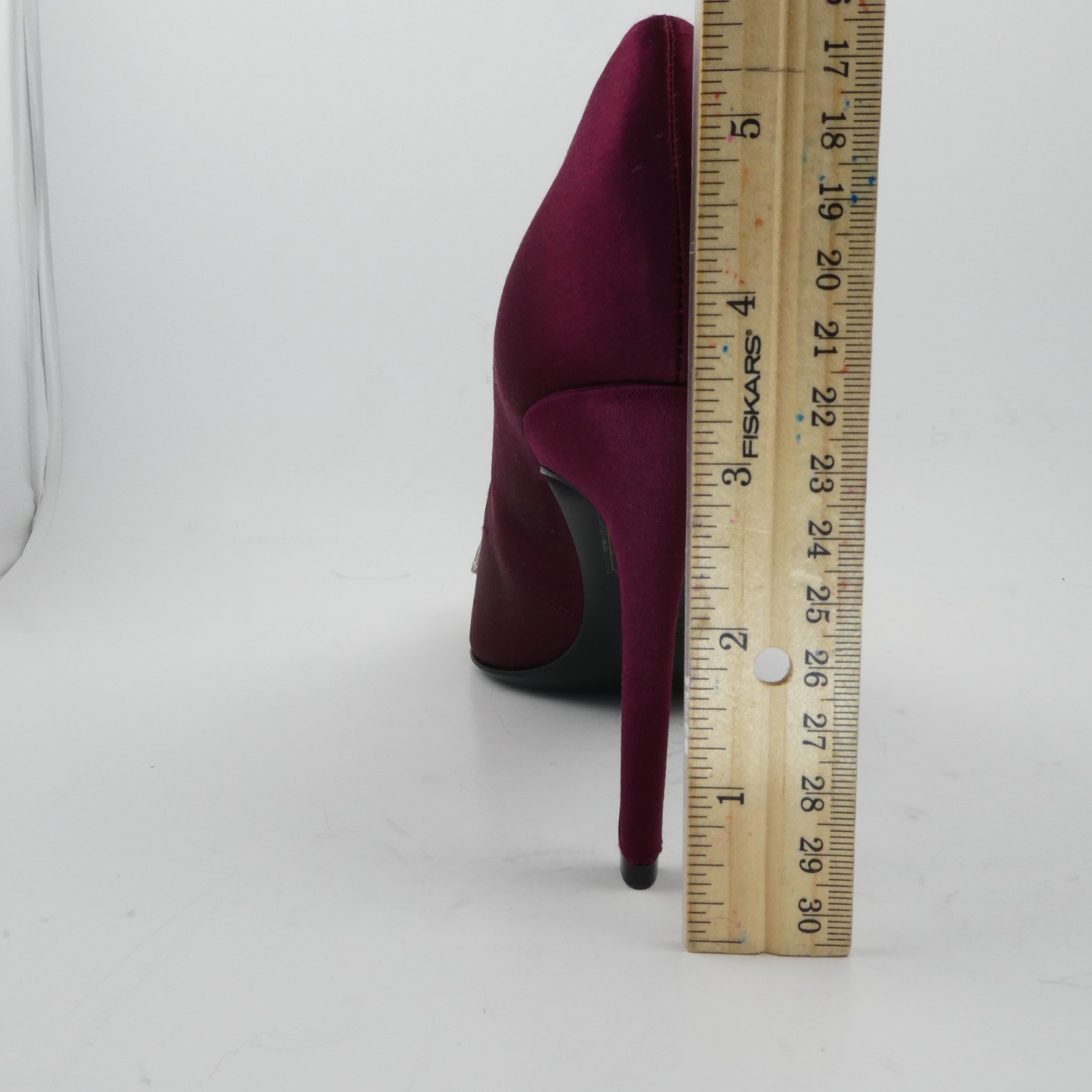 Tory Burch Elizabeth 3.25 in Satin Jewel Heels Leather Royal Port Women’s US:8 M