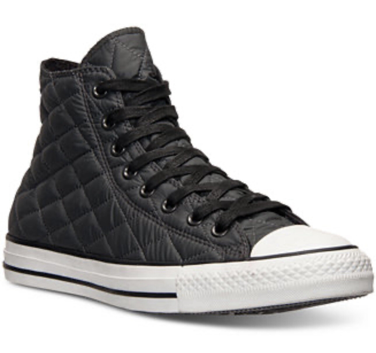Converse All Star Chuck Taylor Black Quilted Lined Unisex Sneakers