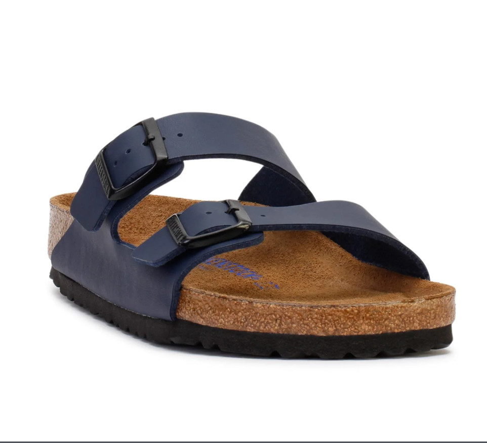 Birkenstock Arizona Blue Birko-Flor Soft Footbed Sandals Unisex Shoes EU 37-45
