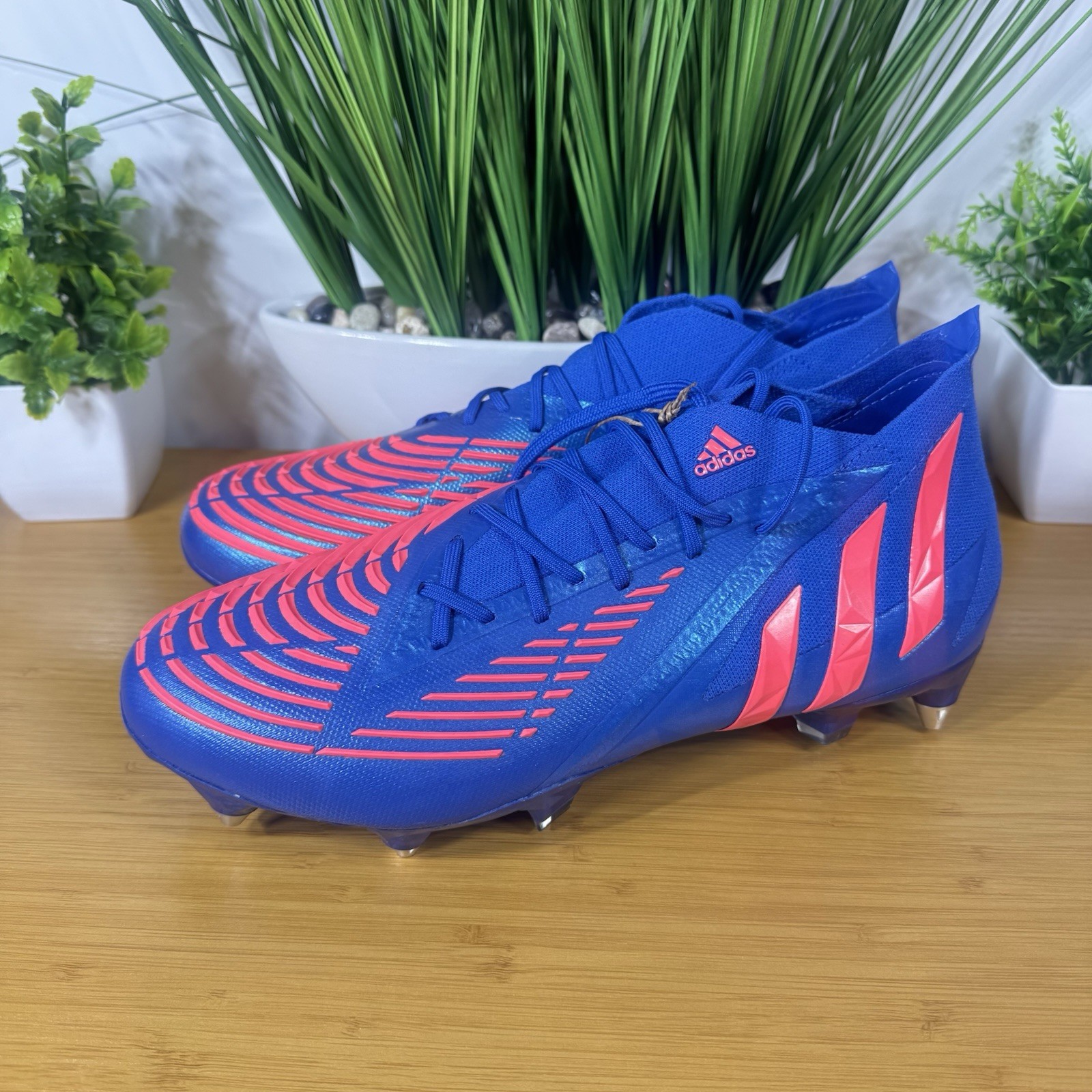 Adidas Predator Edge .1 SG NBY Soccer Cleats Blue Mens Size 8/ Womens Size 9