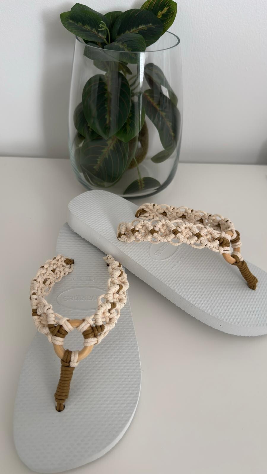 Macrame slipper tutorial, macrame pattern, video lesson with subtitles, DY