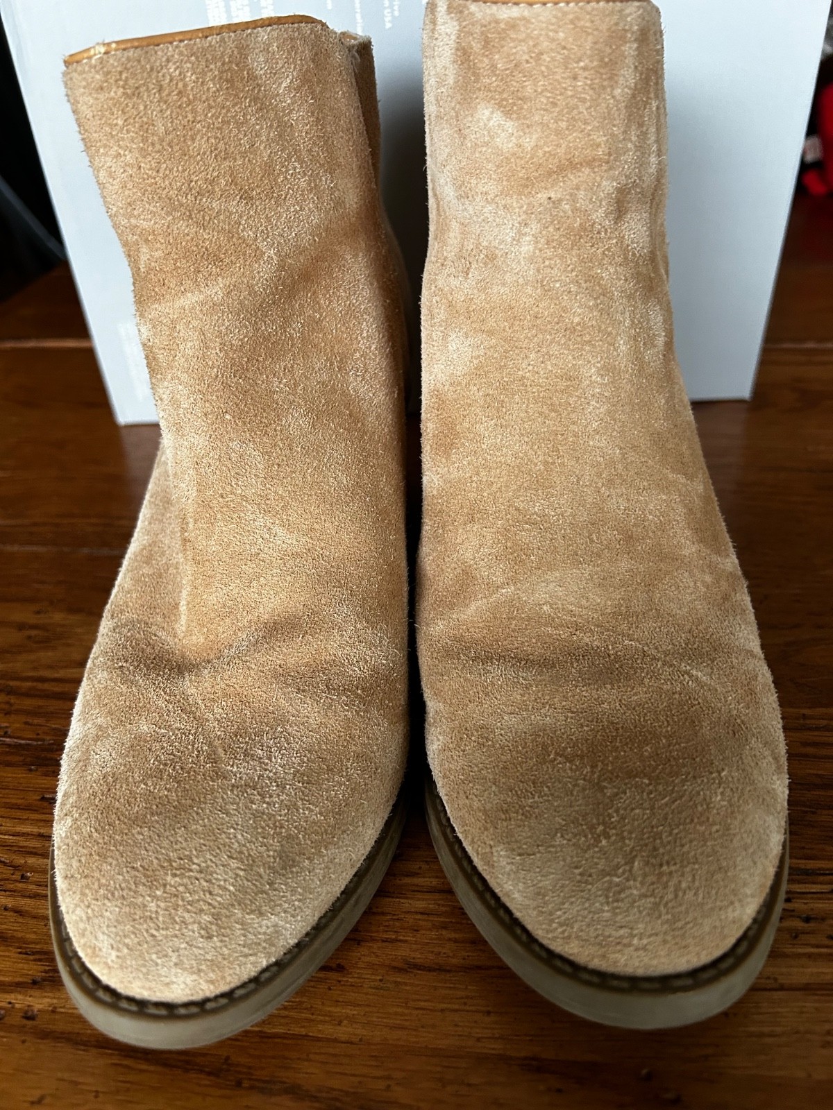 American Eagle Tan Suede Ankle Boots Size 7.5