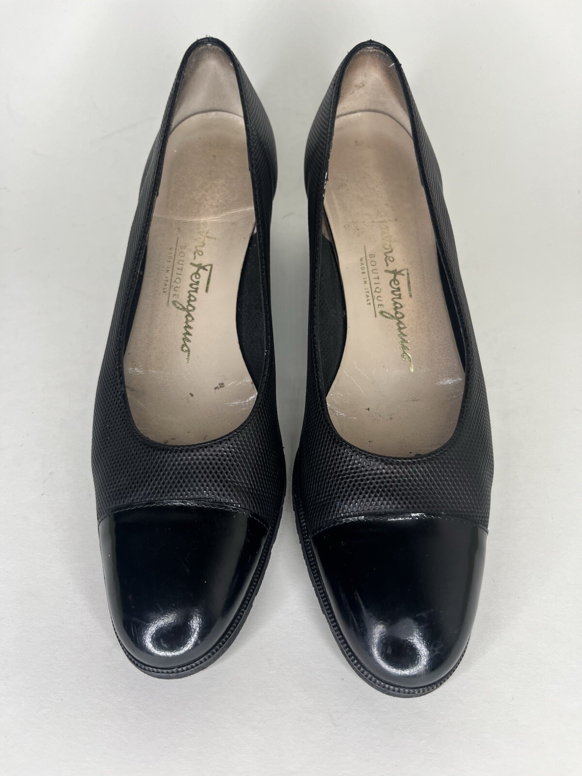 salvatore ferragamo boutique women shoes Pumps Heels Women Size 7.5 4A Black
