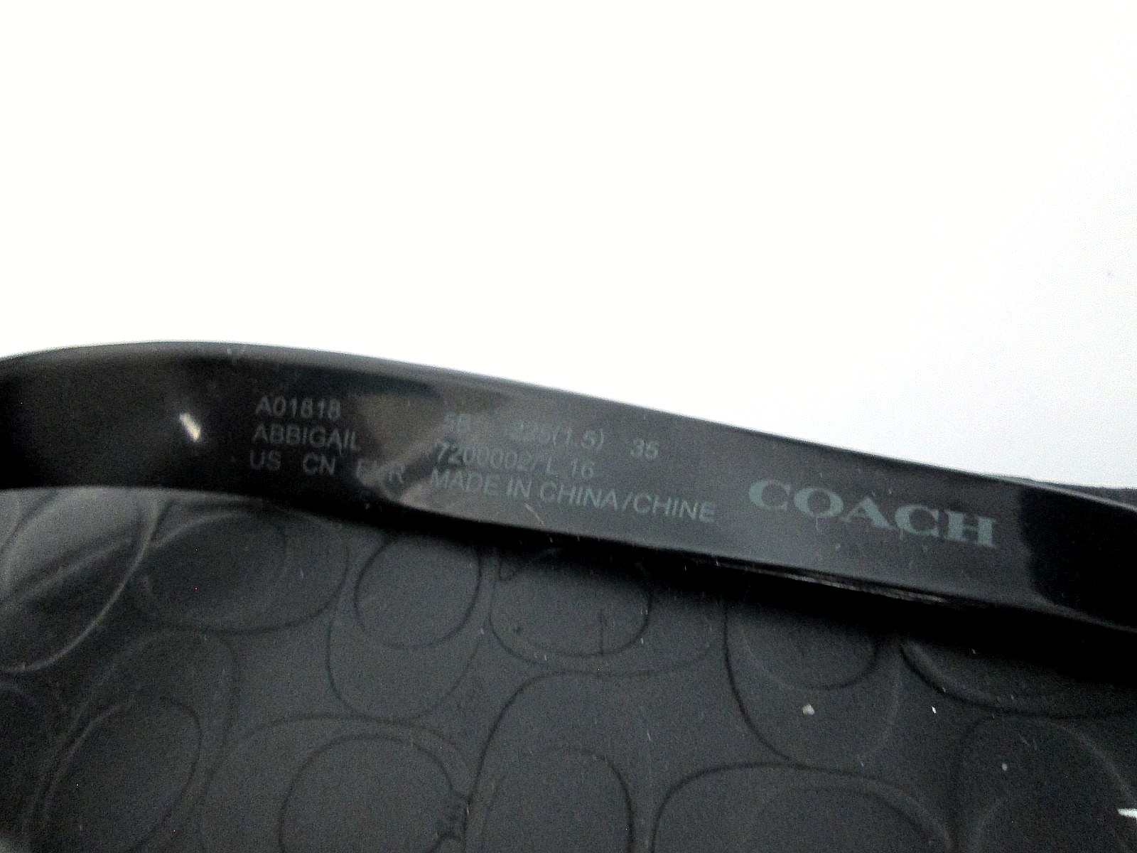 NEW Coach Abbigail Black Flip Flop Sandals Women’s EU 35/US Size 5
