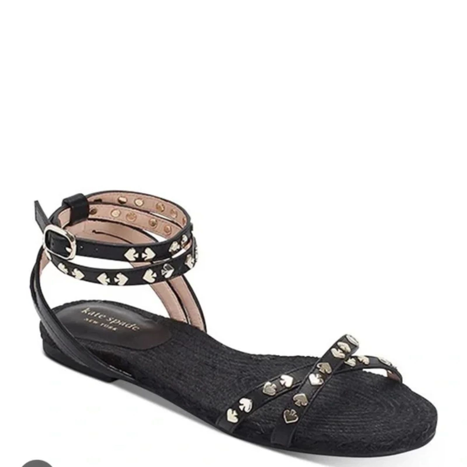 Kate Spade NEW YORK Mai Tai Flat Sandals – New Women | Color: Black | Size: 9