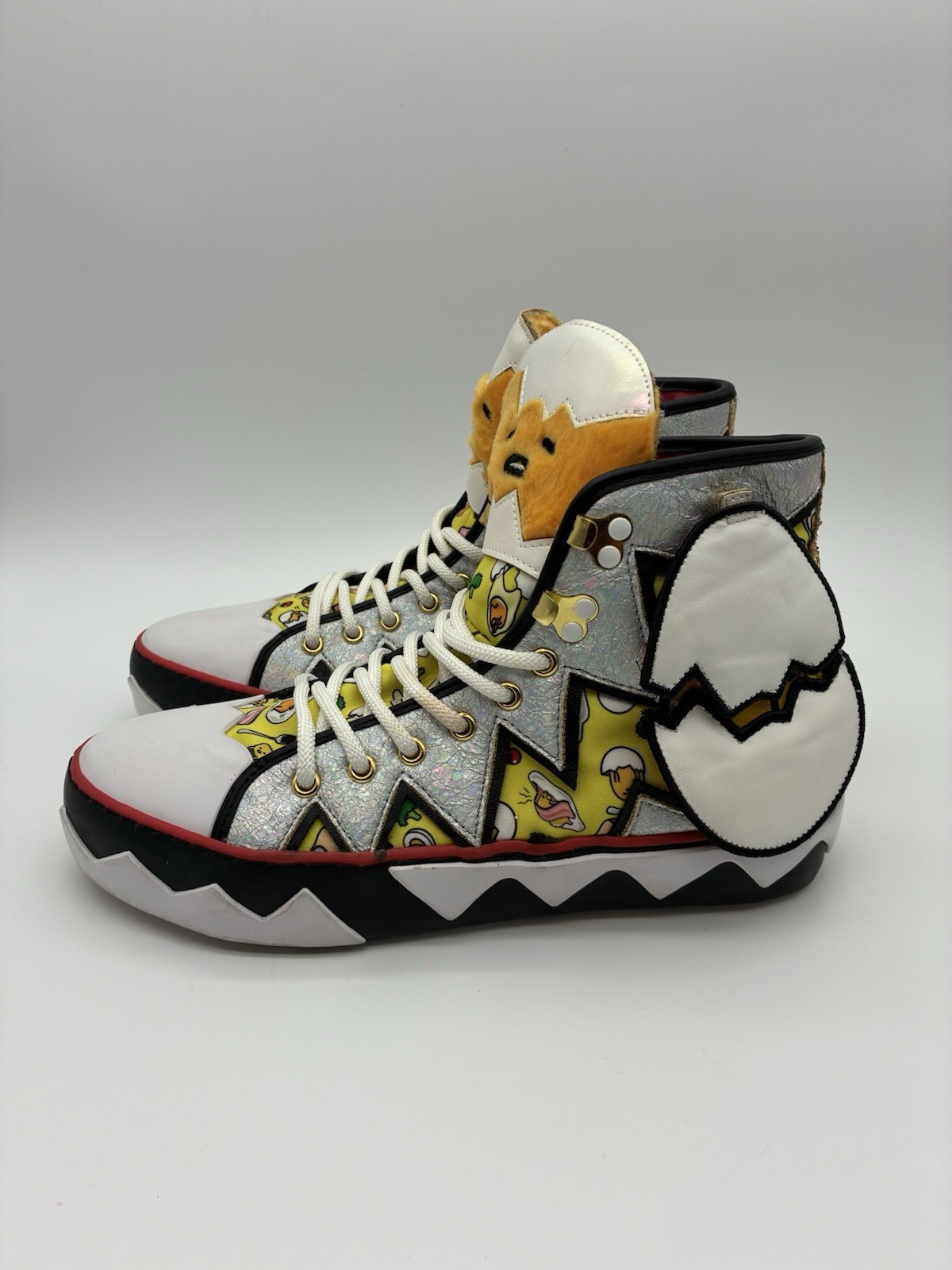 Irregular Choice x Hello Kitty & Friends GUdetama You Crack Me Up Sneakers Sz 39